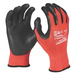 Milwaukee Dipped Gloves Red Large