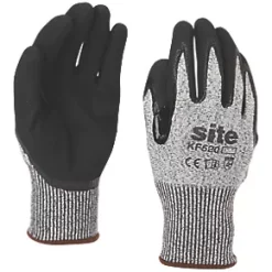 Site 520 Gloves Grey / Black Medium