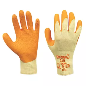 Showa 310 Original Builders Gloves Orange Large 4 Showa 310 Original Builders Gloves Orange Large - Image 2
