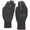 Site 120 PU Palm Dip Gloves Black Large 2 Site 120 PU Palm Dip Gloves Black Large -Work Gloves Sales 458FR P
