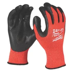 Milwaukee Dipped Gloves Red X Large