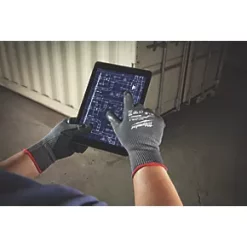Milwaukee Dipped Gloves Grey X Large -Work Gloves Sales 539PP A2