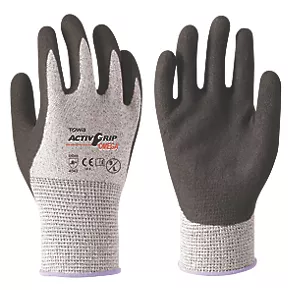 Towa ActivGrip Omega Gloves Black / Gray Large 3 Towa ActivGrip Omega Gloves Black / Gray Large