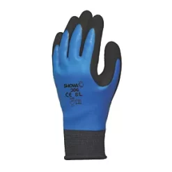 Showa 306 Gloves Blue/Black X Large