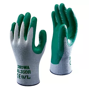 Showa 350R Nitrile Gloves Green X Large 3 Showa 350R Nitrile Gloves Green X Large