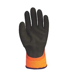 Wonder Grip WG-338 Thermo Plus Protective Work Gloves Orange / Black X Large 5 Wonder Grip WG-338 Thermo Plus Protective Work Gloves Orange / Black X Large - Image 3