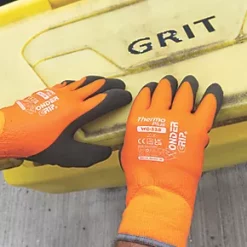 Wonder Grip WG-338 Thermo Plus Protective Work Gloves Orange / Black X Large 9 Wonder Grip WG-338 Thermo Plus Protective Work Gloves Orange / Black X Large -Work Gloves Sales 825PP A3