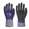 Wonder Grip WG-518W Oil Plus Protective Work Gloves Purple / Black / White Large