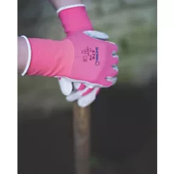 Showa 370 Nitrile Gloves Pink Medium -Work Gloves Sales 92845 A2