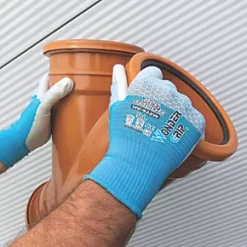 Wonder Grip WG-522W Bee-Tough Protective Work Gloves Blue / White Large -Work Gloves Sales 956PP A3