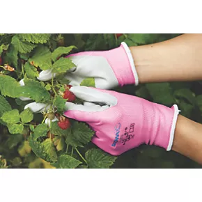 Showa 370 Nitrile Gloves Pink Small 6 Showa 370 Nitrile Gloves Pink Small - Image 4